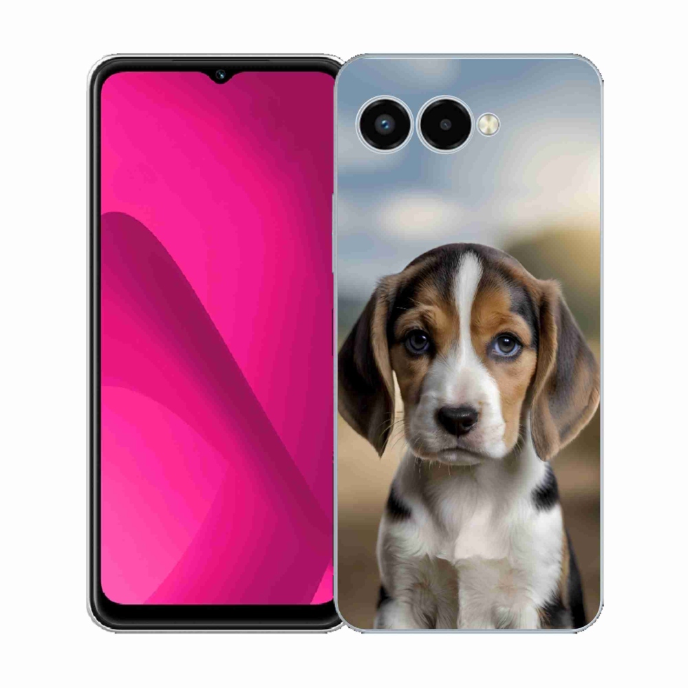 Gelový kryt mmCase na T phone 3 - roztomilý bígl