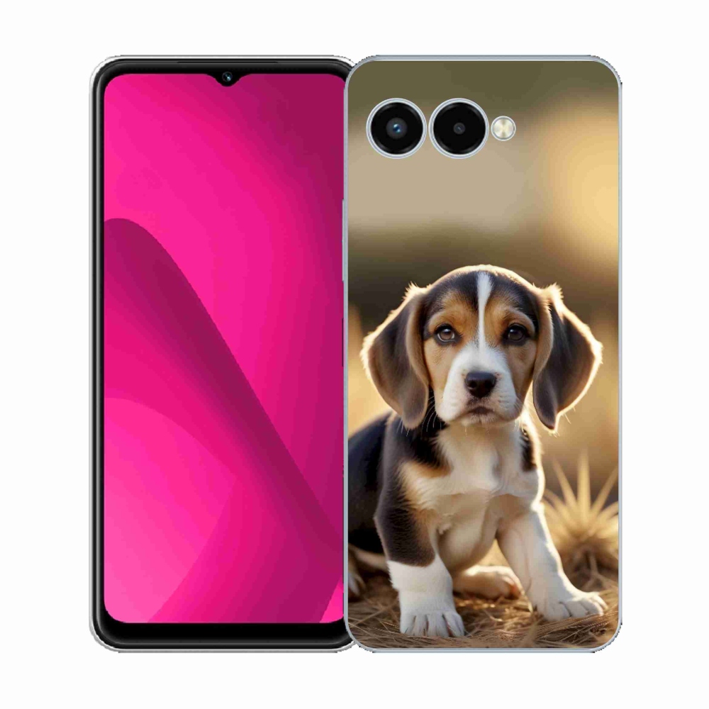 Gelový kryt mmCase na T phone 3 - roztomilý bígl