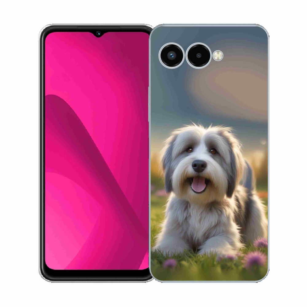 Gelový kryt mmCase na T phone 3 - roztomilý havanský psík