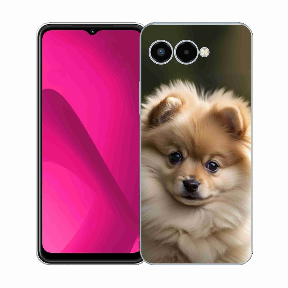 Gelový kryt mmCase na T phone 3 - roztomilý pomeranian 2