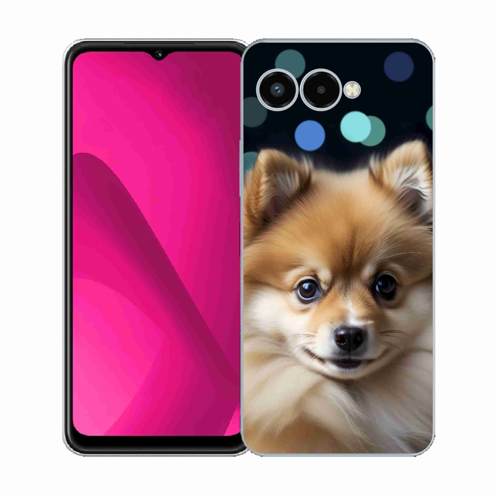 Gelový kryt mmCase na T phone 3 - roztomilý pomeranian