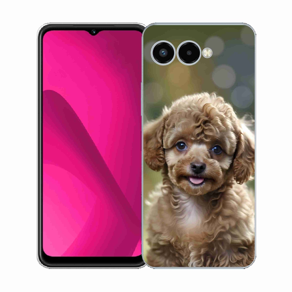 Gelový kryt mmCase na T phone 3 - roztomilý pudl