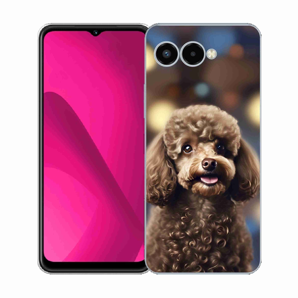 Gelový kryt mmCase na T phone 3 - roztomilý pudl