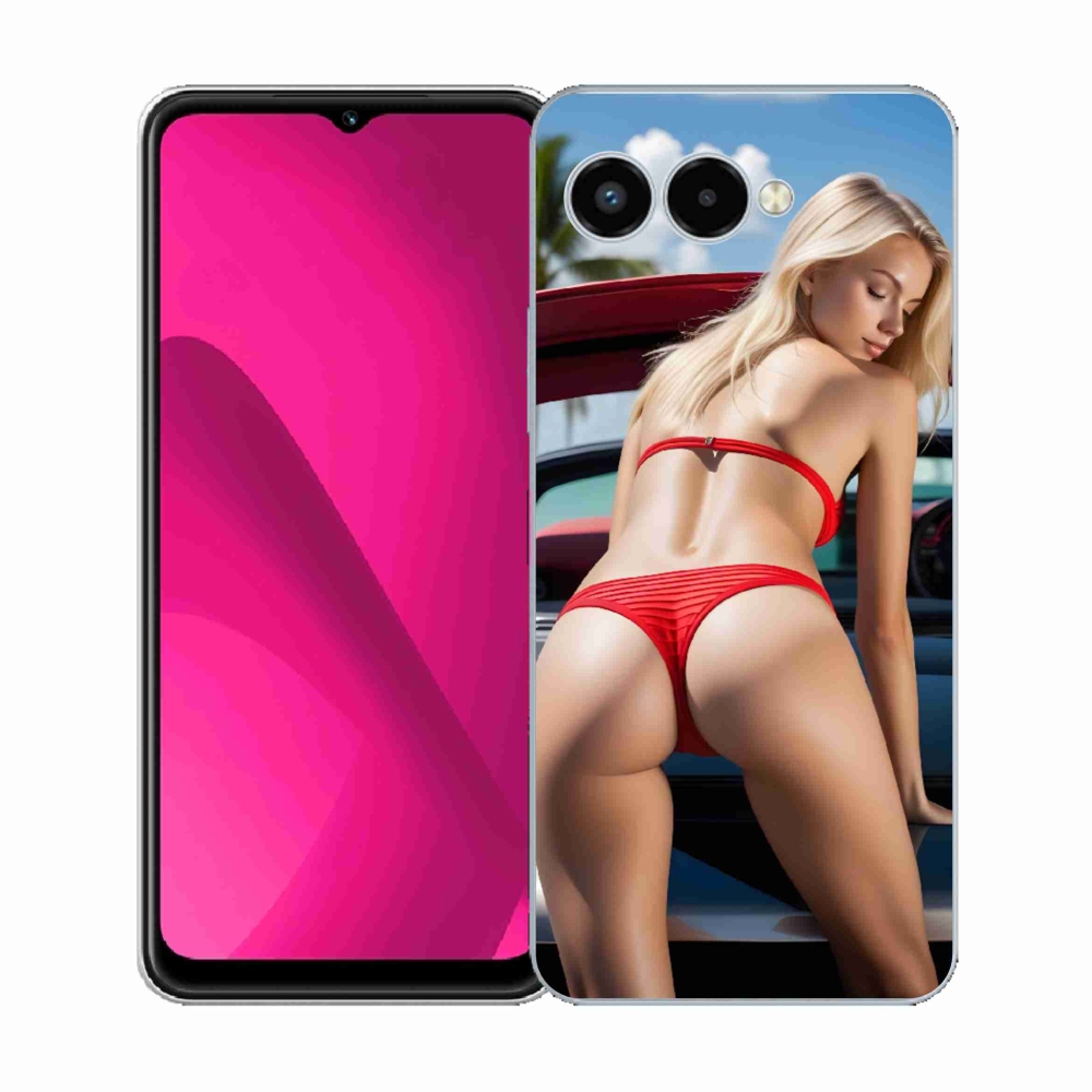 Gelový kryt mmCase na T phone 3 - sexy žena 2