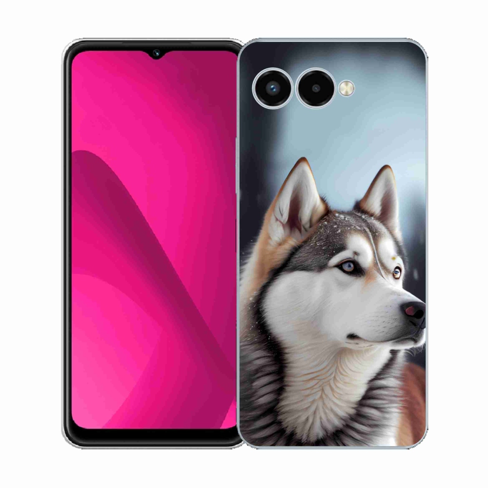 Gelový kryt mmCase na T phone 3 - sibiřský husky