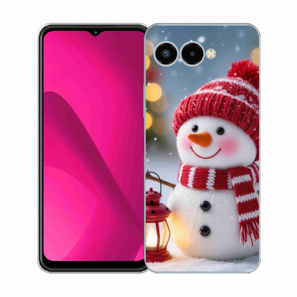 Gelový kryt mmCase na T phone 3 - sněhulák 2