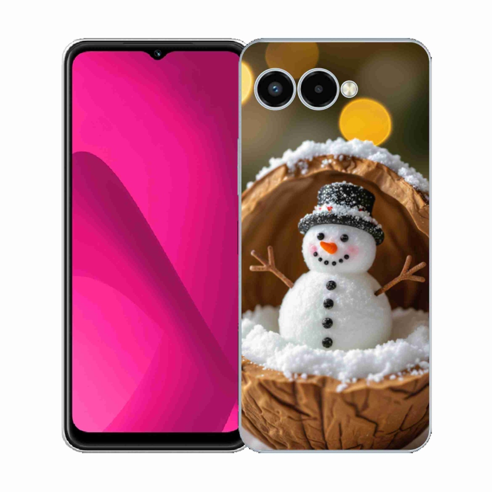 Gelový kryt mmCase na T phone 3 - sněhulák 4