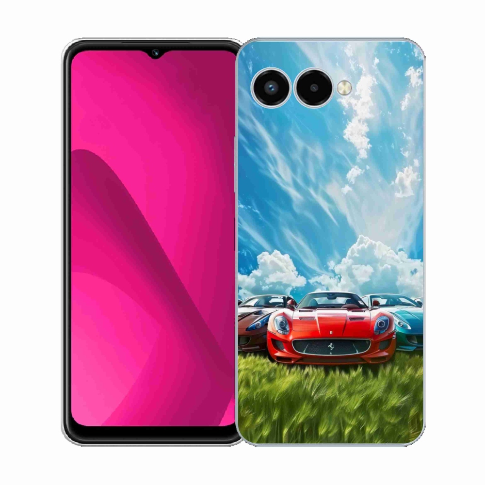 Gelový kryt mmCase na T phone 3 - sportovní vozy