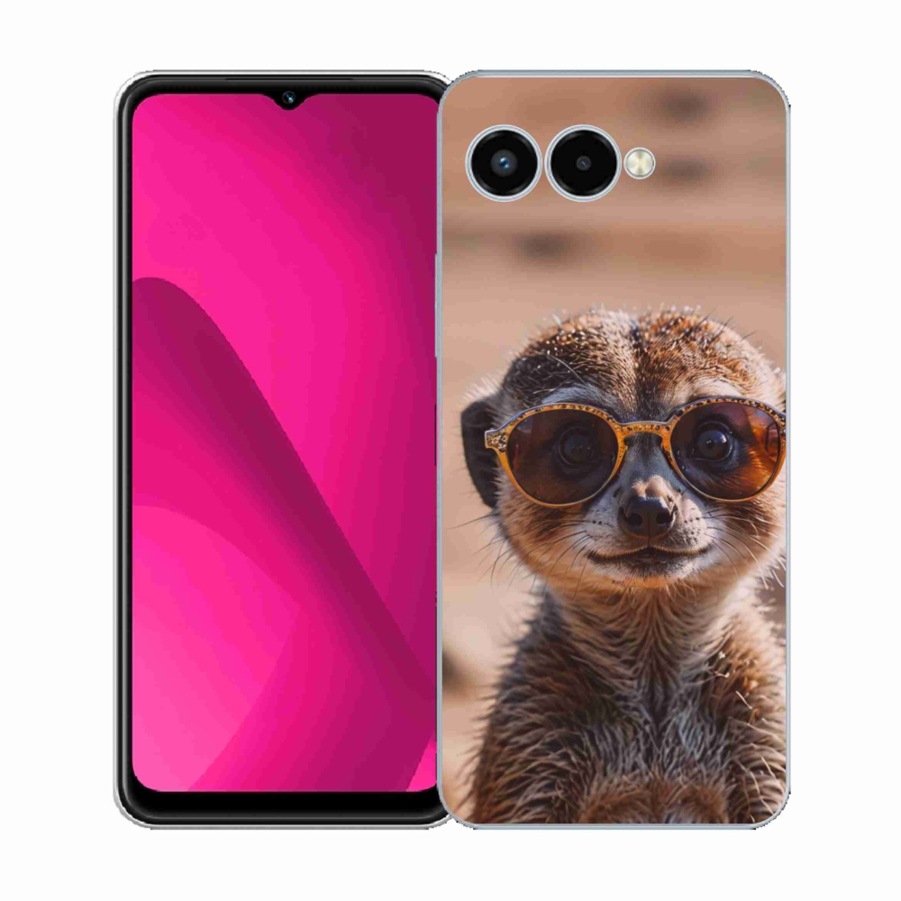 Gelový kryt mmCase na T phone 3 - stylová surikata