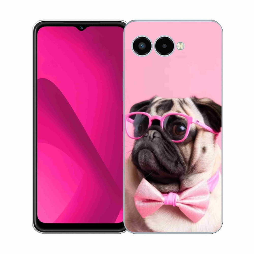 Gelový kryt mmCase na T phone 3 - stylový mops