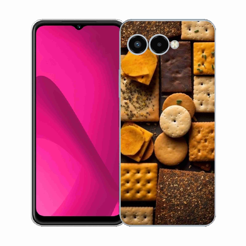 Gelový kryt mmCase na T phone 3 - sušenky