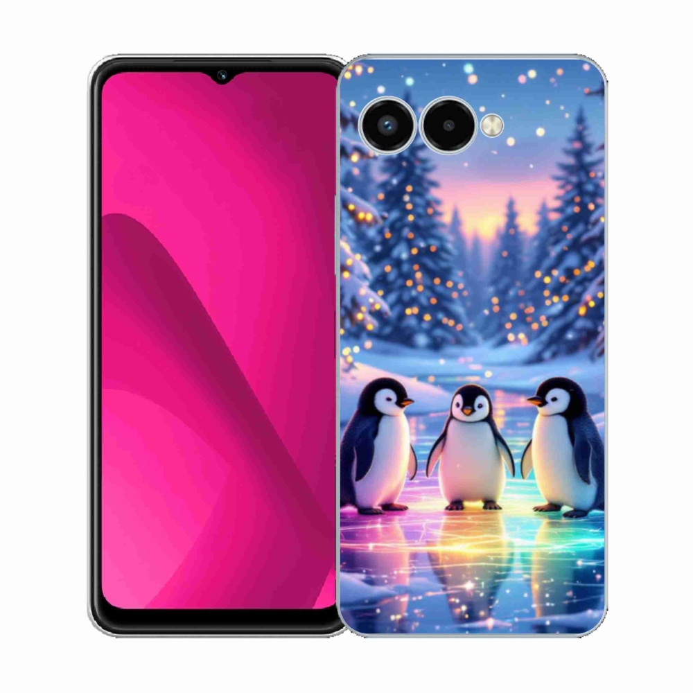Gelový kryt mmCase na T phone 3 - tučnáci
