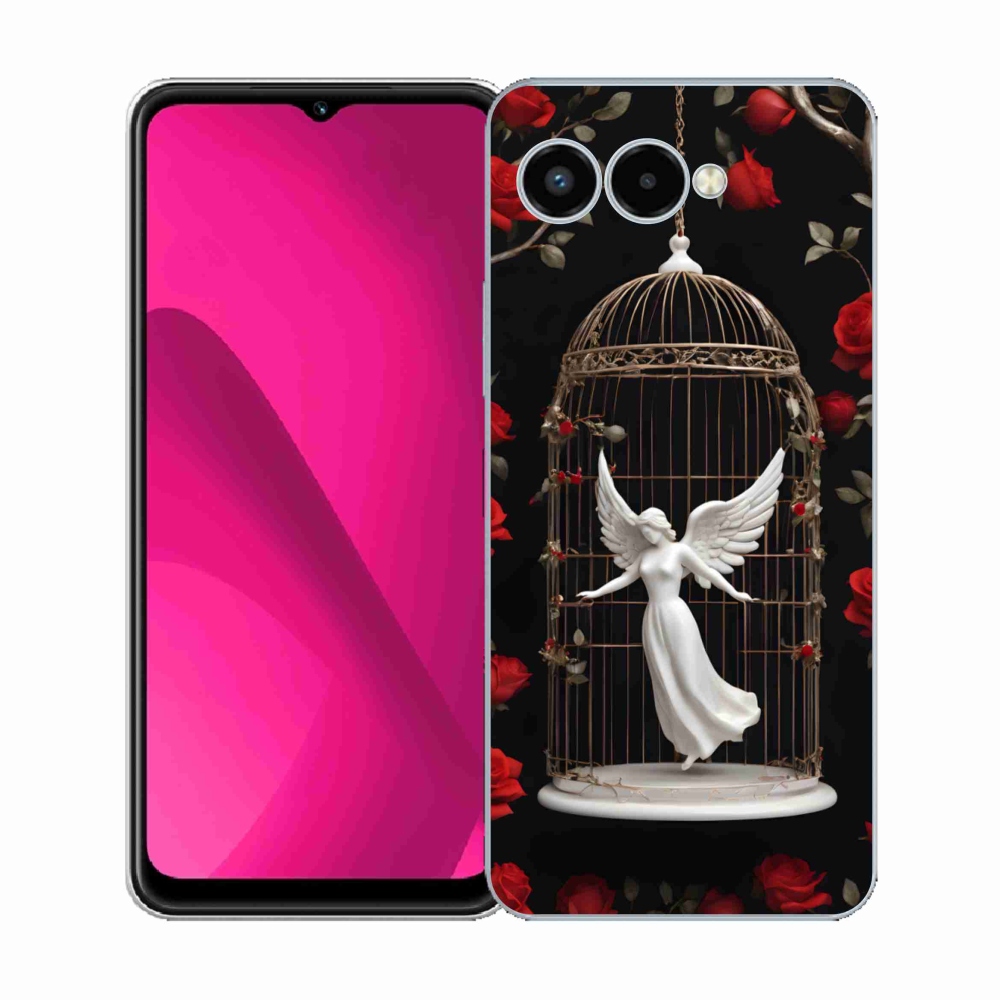 Gelový kryt mmCase na T phone 3 - uvězněný anděl