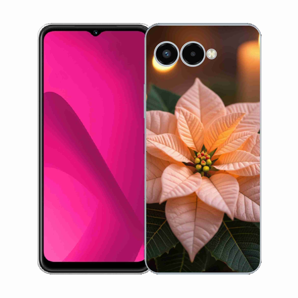 Gelový kryt mmCase na T phone 3 - vánoční hvězda