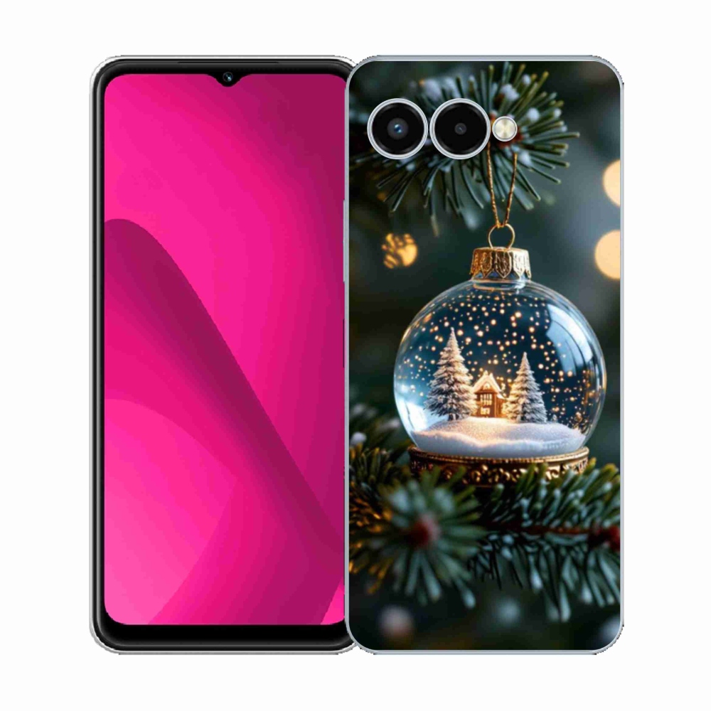 Gelový kryt mmCase na T phone 3 - vánoční koule 2
