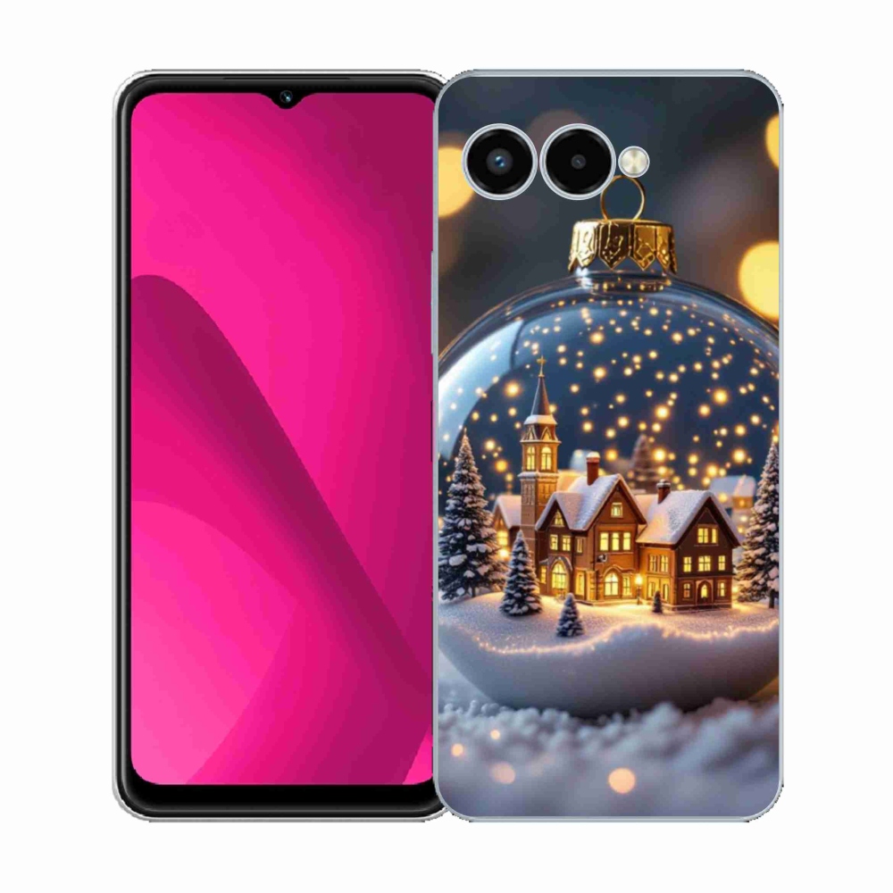 Gelový kryt mmCase na T phone 3 - vánoční koule 4