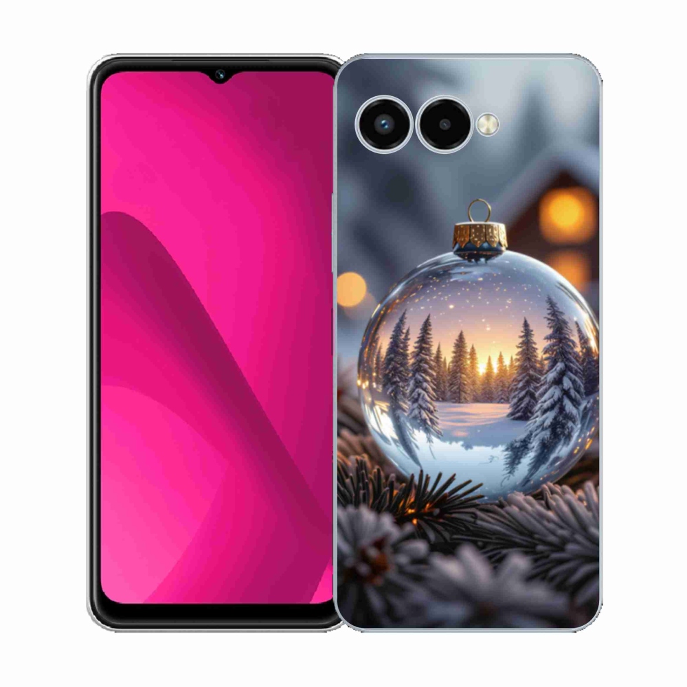 Gelový kryt mmCase na T phone 3 - vánoční ozdoba