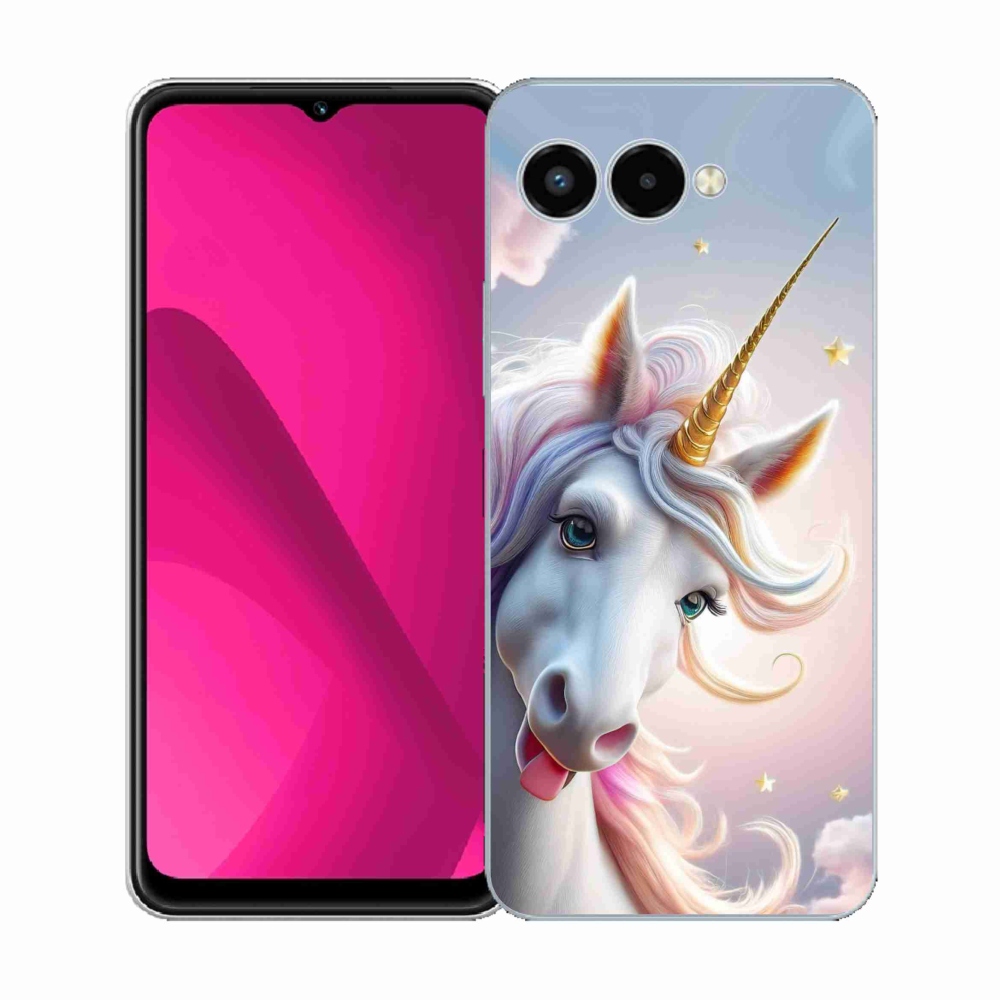 Gelový kryt mmCase na T phone 3 - veselý jednorožec