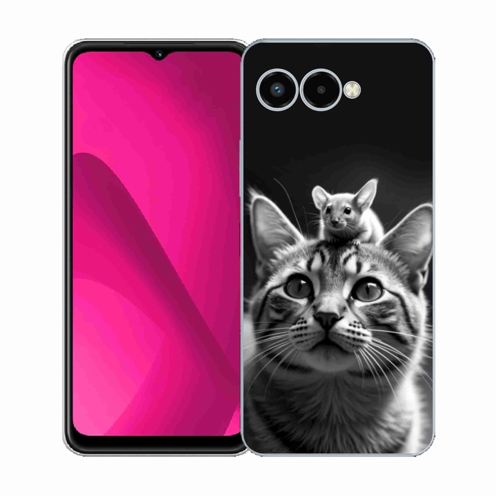 Gelový kryt mmCase na T phone 3 - zvířecí přátelství 2