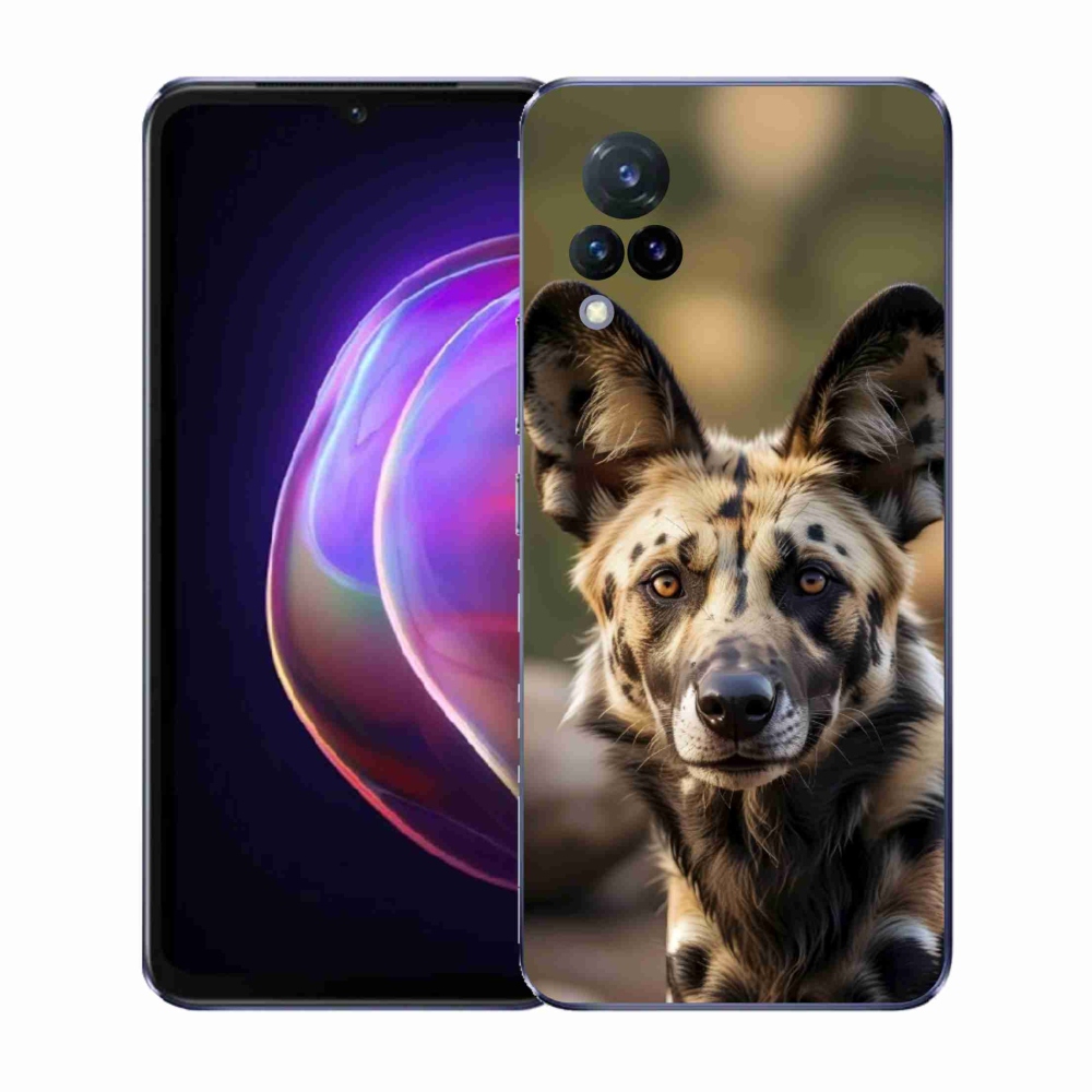 Gelový kryt mmCase na Vivo V21 4G/5G - africký divoký pes