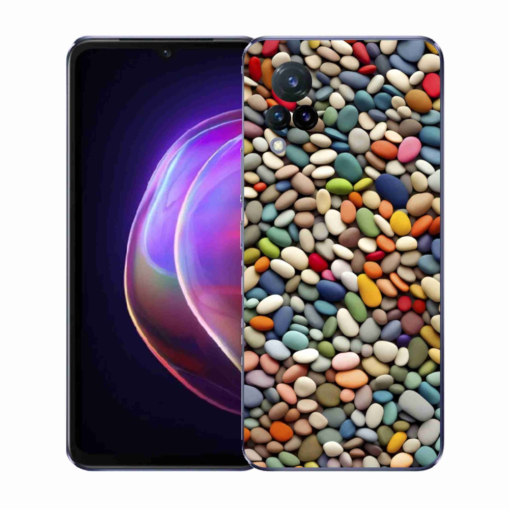 Gelový kryt mmCase na Vivo V21 4G/5G - barevné kamínky 2