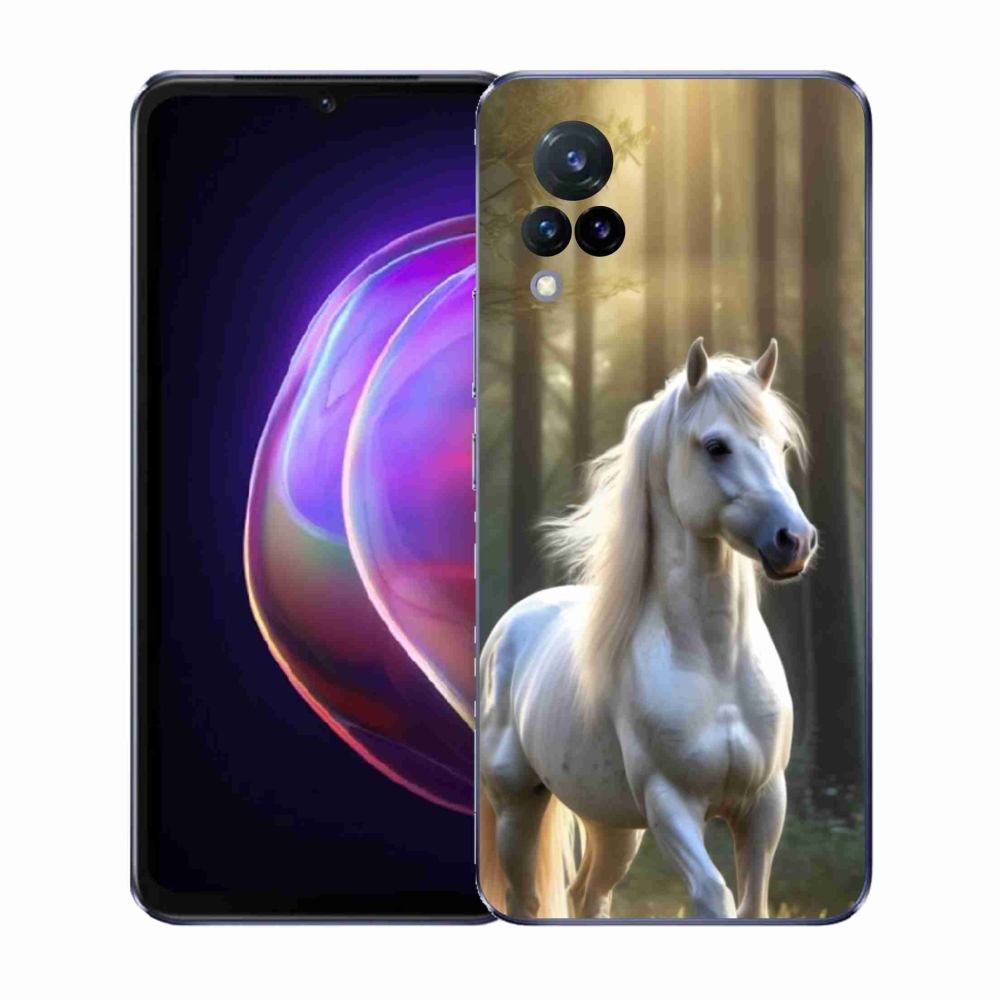 Gelový kryt mmCase na Vivo V21 4G/5G - bílý kůň 3