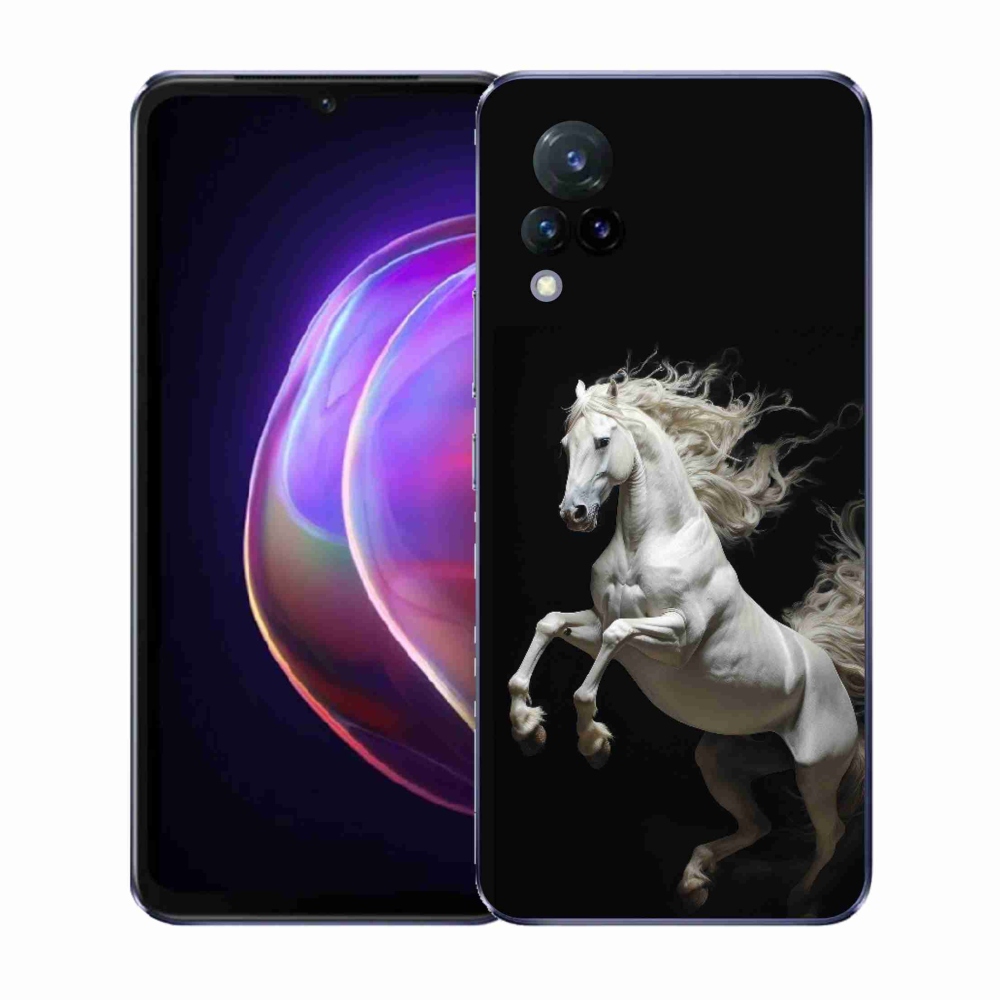 Gelový kryt mmCase na Vivo V21 4G/5G - bílý kůň 4
