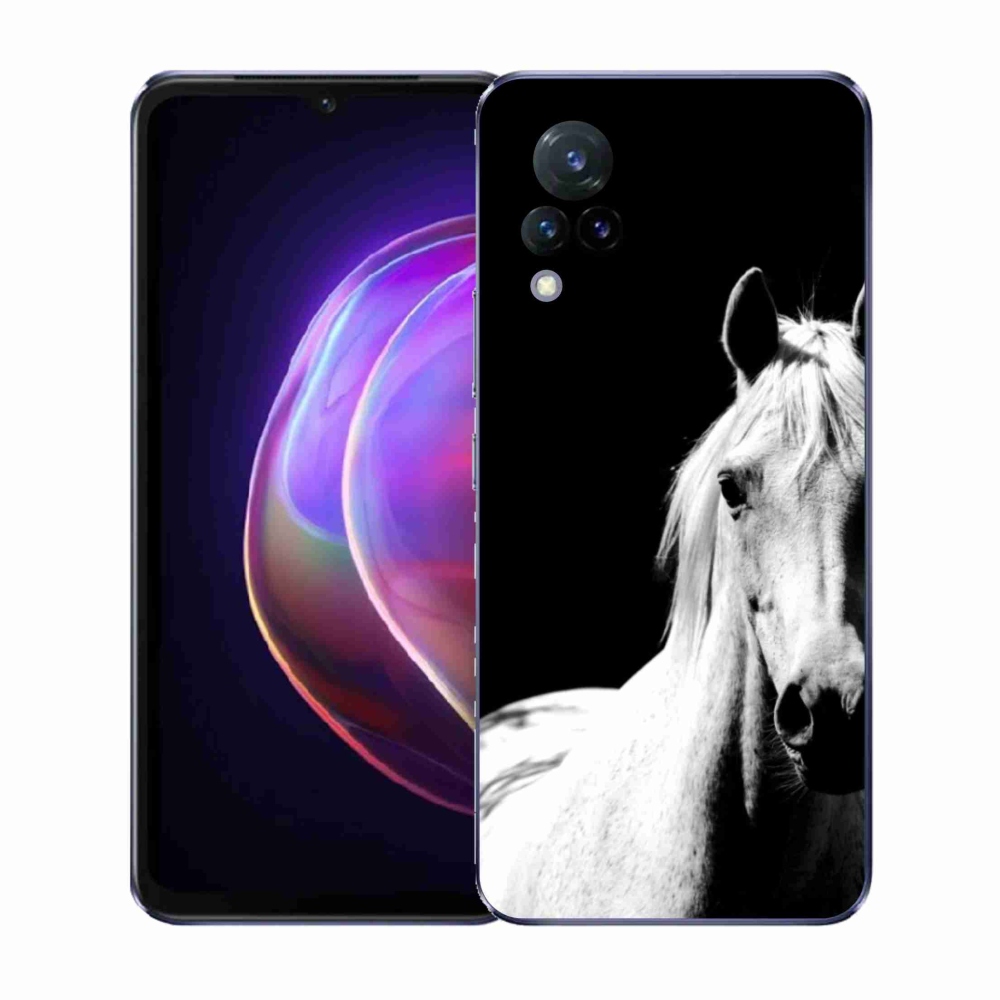 Gelový kryt mmCase na Vivo V21 4G/5G - bílý kůň 5