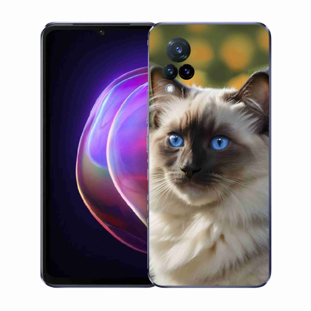 Gelový kryt mmCase na Vivo V21 4G/5G - bílý ragdoll