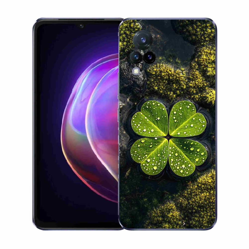 Gelový kryt mmCase na Vivo V21 4G/5G - čtyřlístek