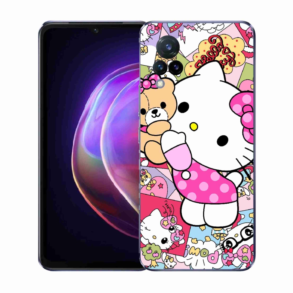 Gelový kryt mmCase na Vivo V21 4G/5G - cute kitty