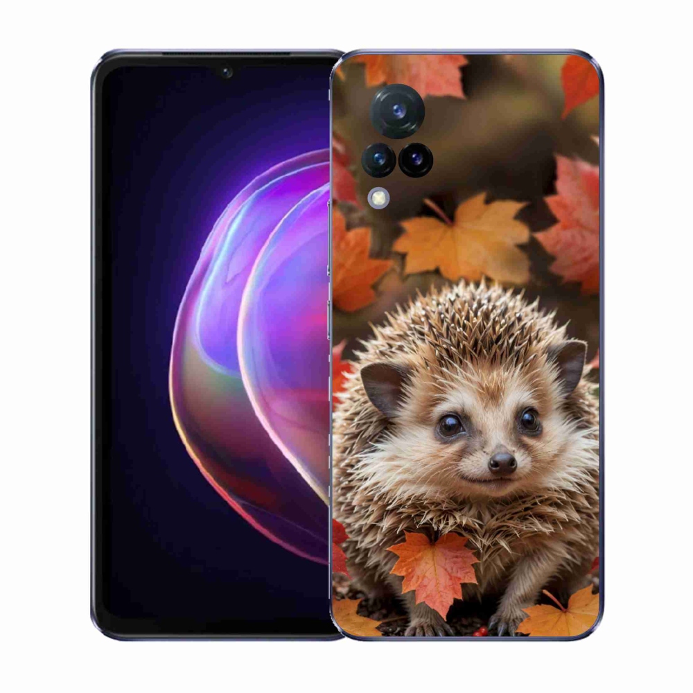 Gelový kryt mmCase na Vivo V21 4G/5G - ježek v listí
