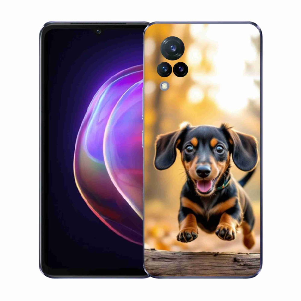 Gelový kryt mmCase na Vivo V21 4G/5G - jezevčík 2