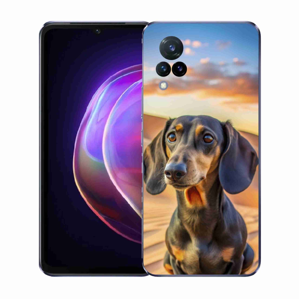 Gelový kryt mmCase na Vivo V21 4G/5G - jezevčík 3 