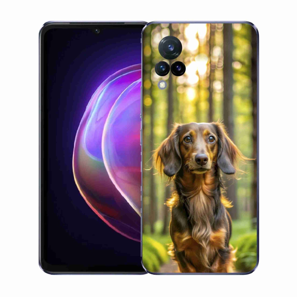 Gelový kryt mmCase na Vivo V21 4G/5G - jezevčík 4