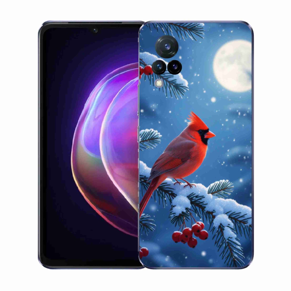 Gelový kryt mmCase na Vivo V21 4G/5G - kardinál červený