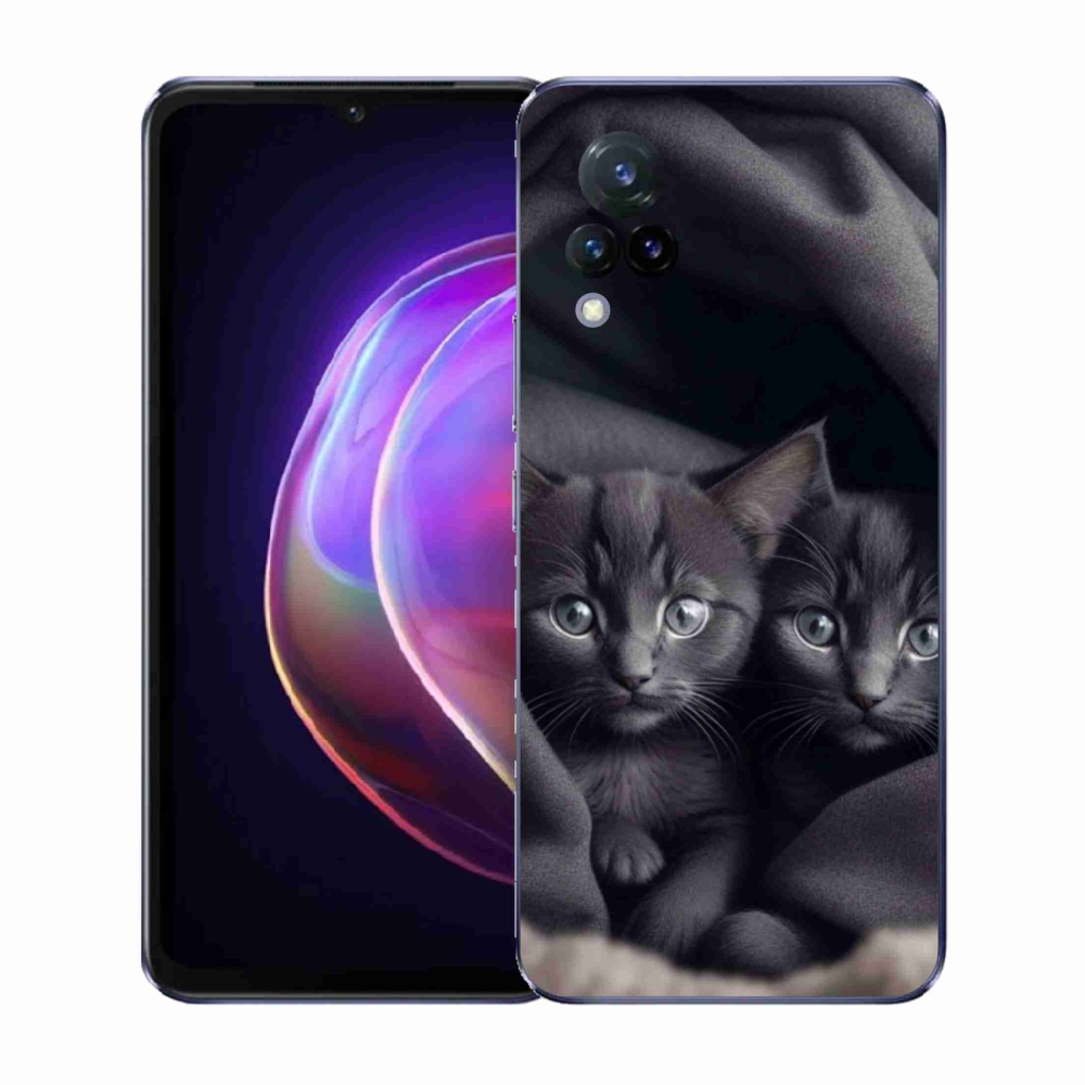 Gelový kryt mmCase na Vivo V21 4G/5G - kočičí duo