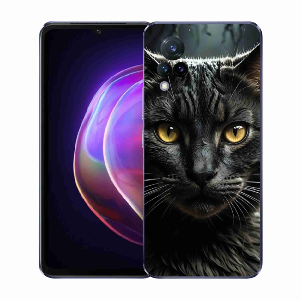 Gelový kryt mmCase na Vivo V21 4G/5G - kočičí pohled 3