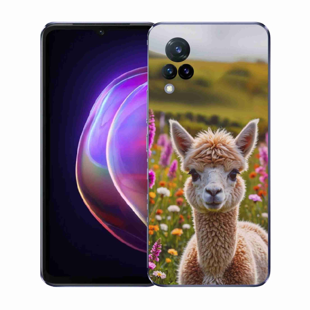 Gelový kryt mmCase na Vivo V21 4G/5G - lama na louce