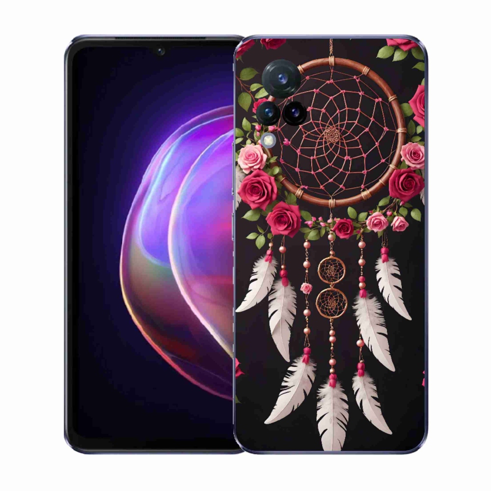 Gelový kryt mmCase na Vivo V21 4G/5G - lapač snů s růžemi