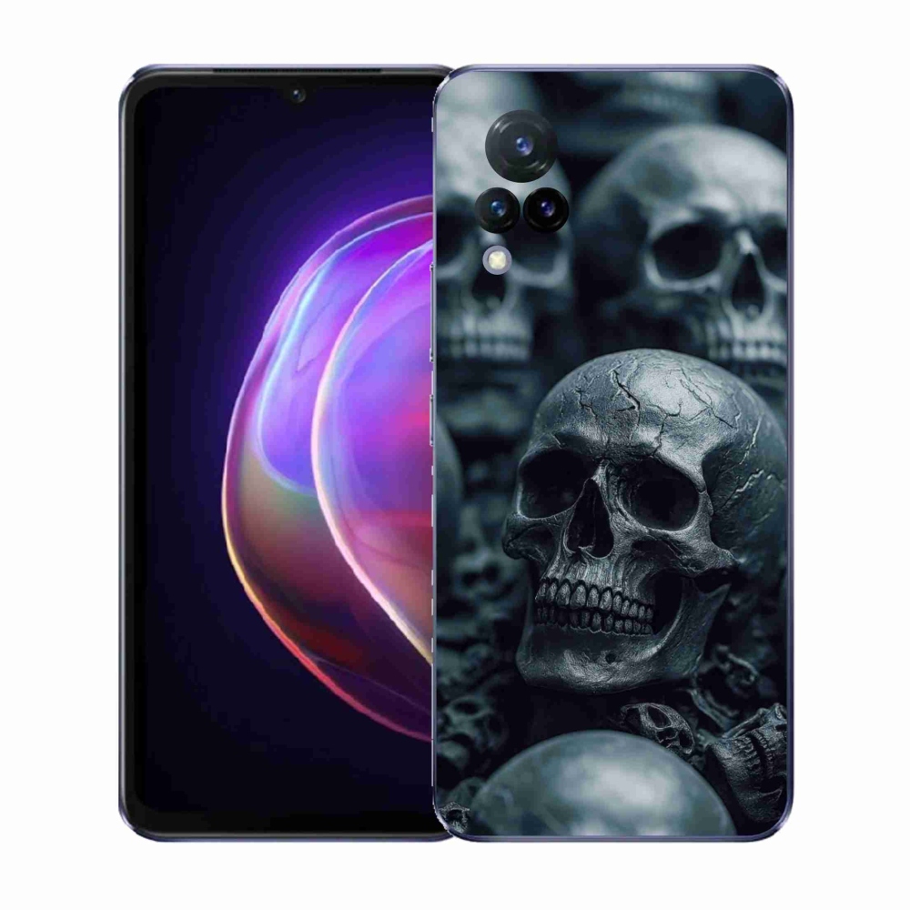 Gelový kryt mmCase na Vivo V21 4G/5G - lebka 2