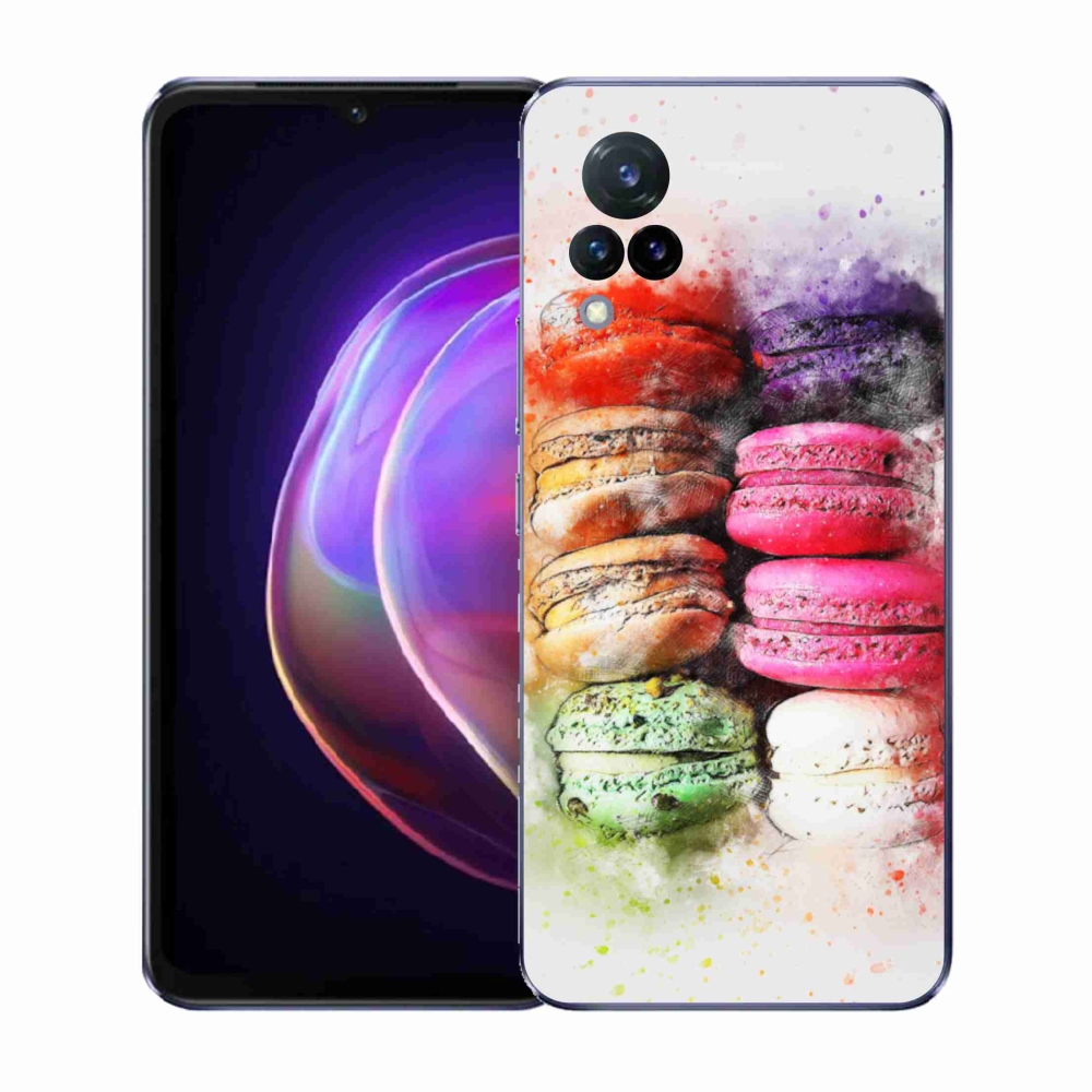 Gelový kryt mmCase na Vivo V21 4G/5G - makrónky