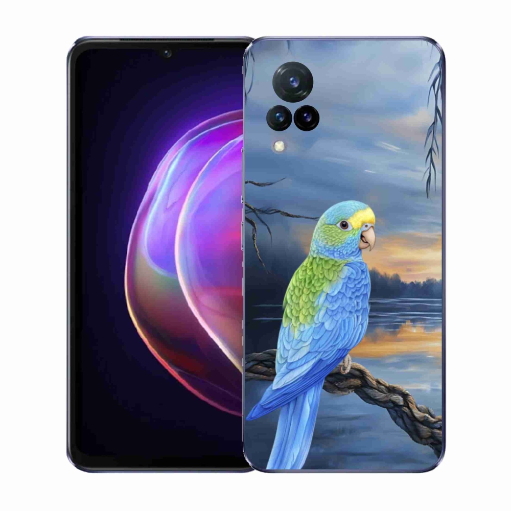 Gelový kryt mmCase na Vivo V21 4G/5G - modrý papoušek