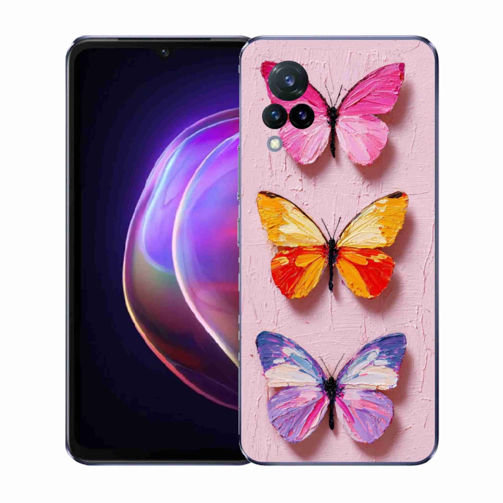 Gelový kryt mmCase na Vivo V21 4G/5G - motýlí trojice