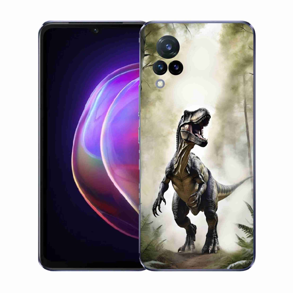 Gelový kryt mmCase na Vivo V21 4G/5G - naštvaný T-Rex