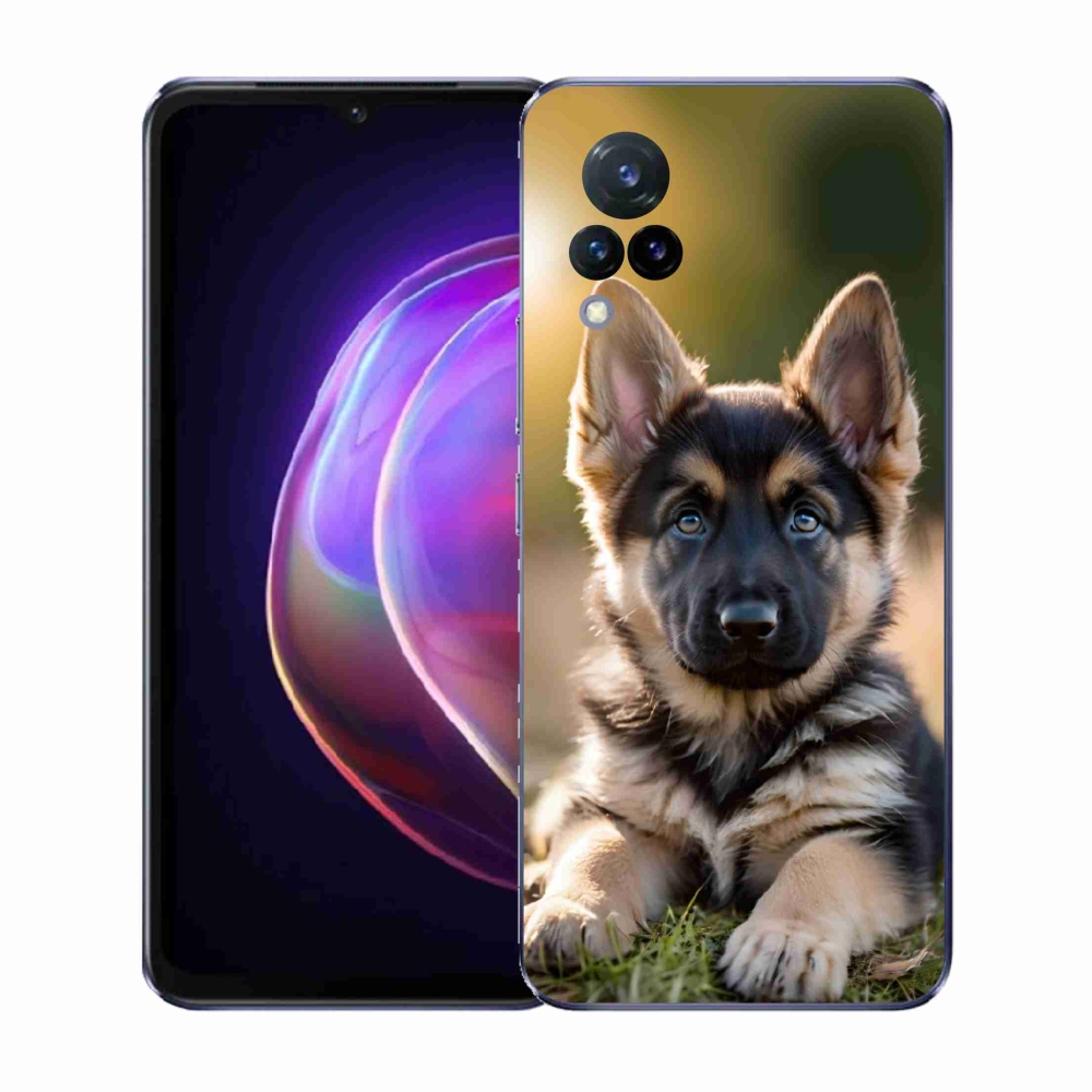 Gelový kryt mmCase na Vivo V21 4G/5G - německý ovčák v přírodě