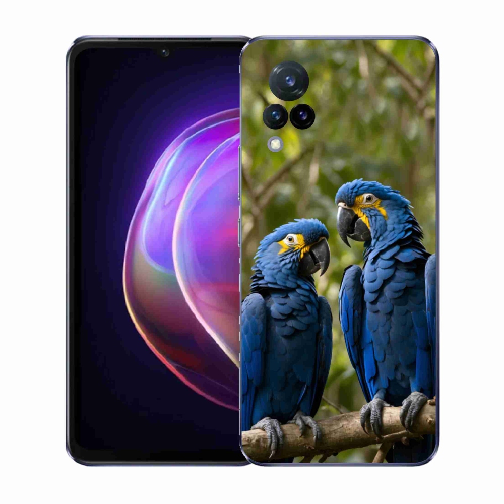 Gelový kryt mmCase na Vivo V21 4G/5G - papouščí duo