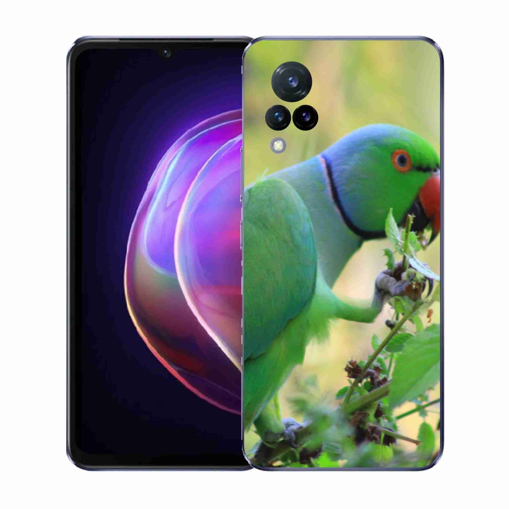 Gelový kryt mmCase na Vivo V21 4G/5G - papoušek alexandr