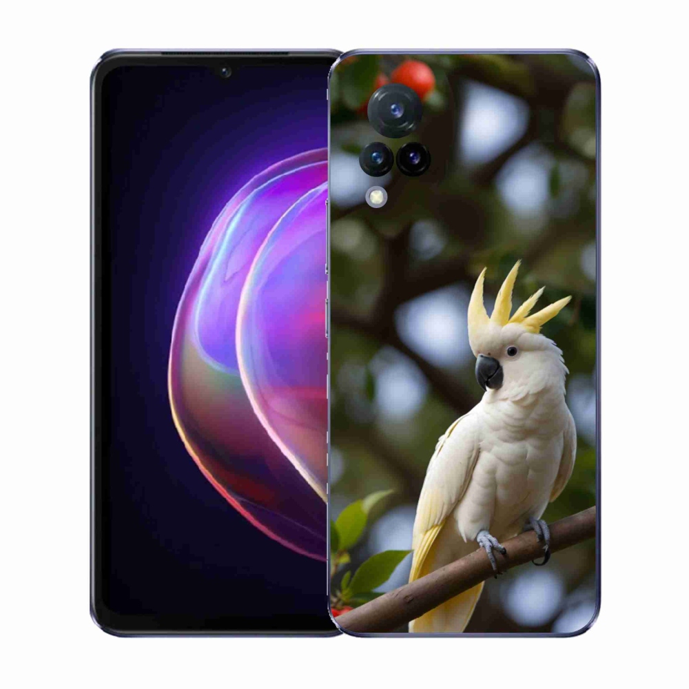 Gelový kryt mmCase na Vivo V21 4G/5G - papoušek kakadu 3