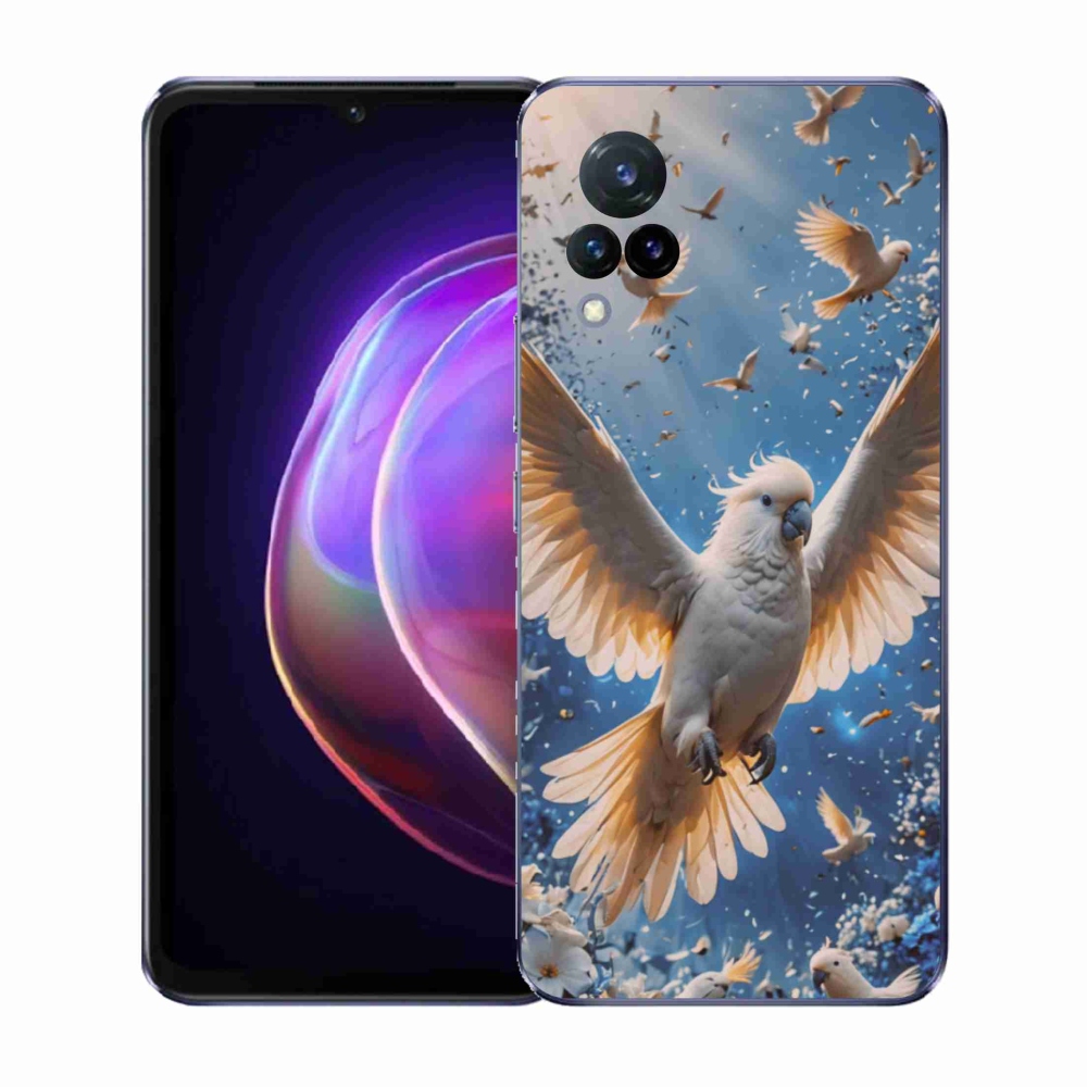 Gelový kryt mmCase na Vivo V21 4G/5G - papoušek kakadu